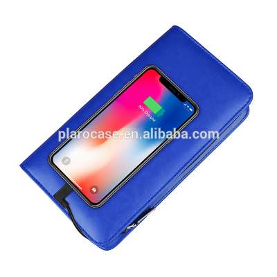 Fashion Female Phone Case Powerbank Wallet with Charging Cable