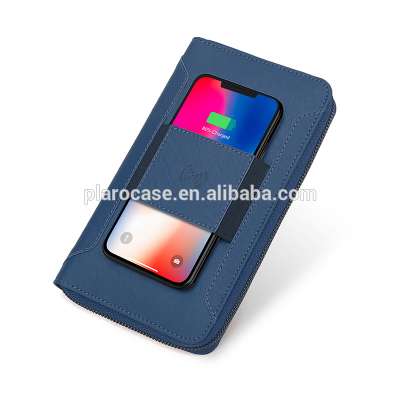 Phone Case Power Bank Wallet with Wireless Charger RFID