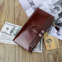 Fashion gift purse cellphone money men pu leather wallet