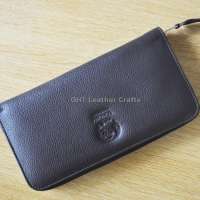 Genuine Leather High Quality Long Zipper Wallet